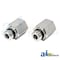A & I Products Straight Solid Female NPT X Male ORB Adapter, 2 pack 3.75" x4" x2" A-43A14 - alternate 1